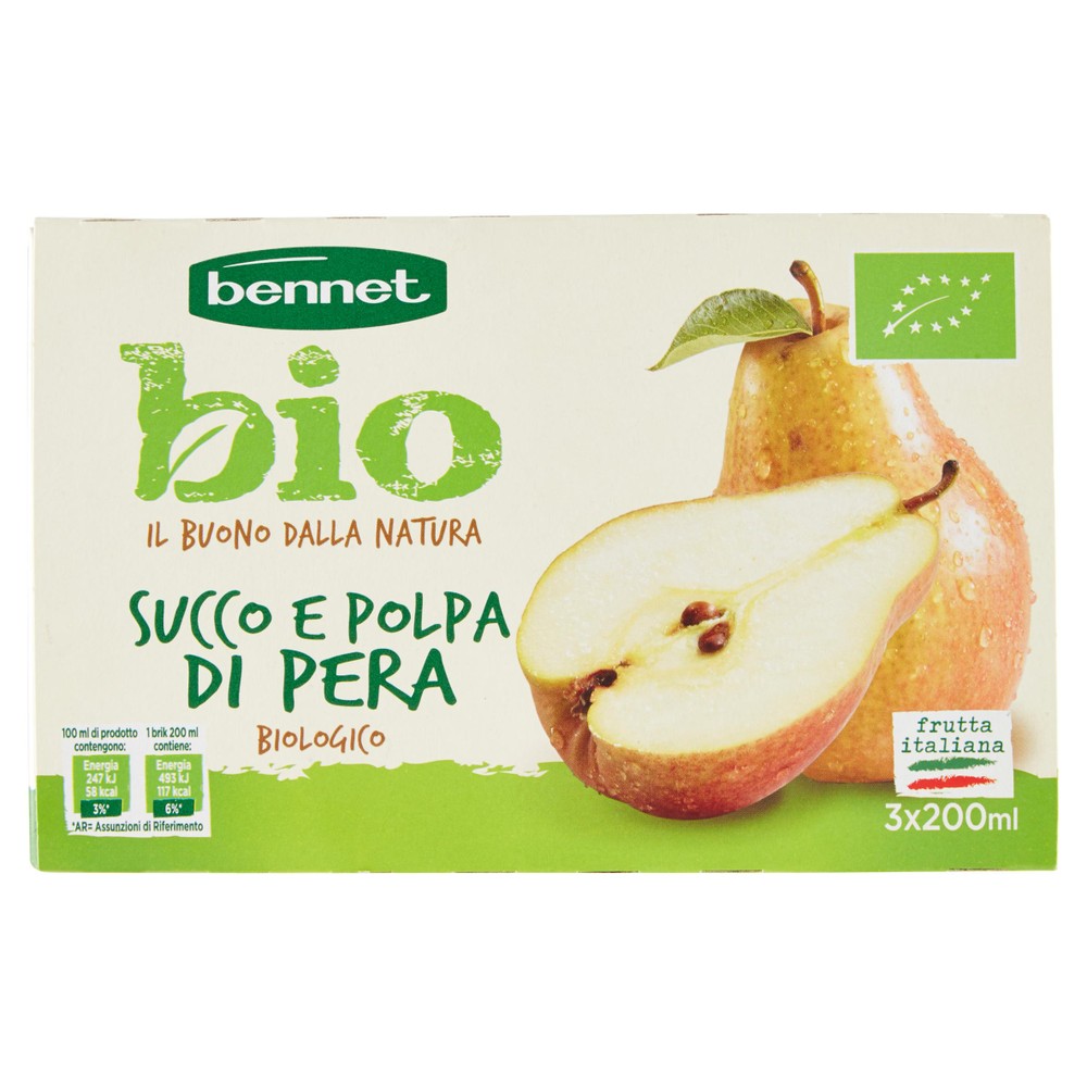 Succo E Polpa Pera Bennet Bio Conf. Da Ml 200x3 - Foto 1