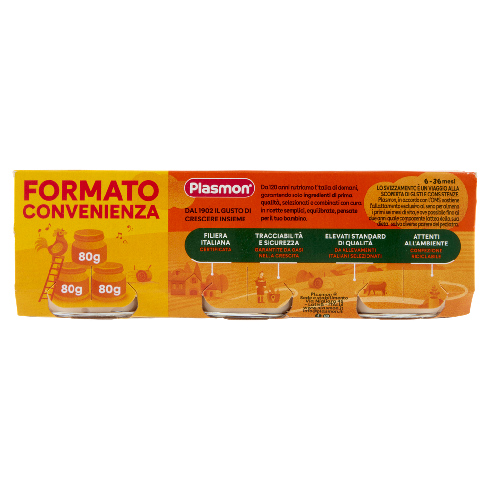 Omogeneizzato Tacchino 3x80g Plasmon - Foto 3