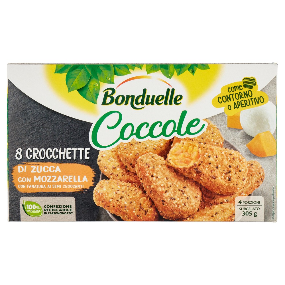 Crocchette Di Verdure, Zucca E Mozzarella, Bonduelle - Foto 1