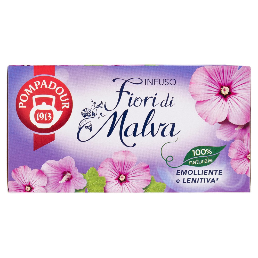 Infuso Ai Fiori Di Malva Senza Glutine 20x1,5g Bustine Pompadour - Foto 1