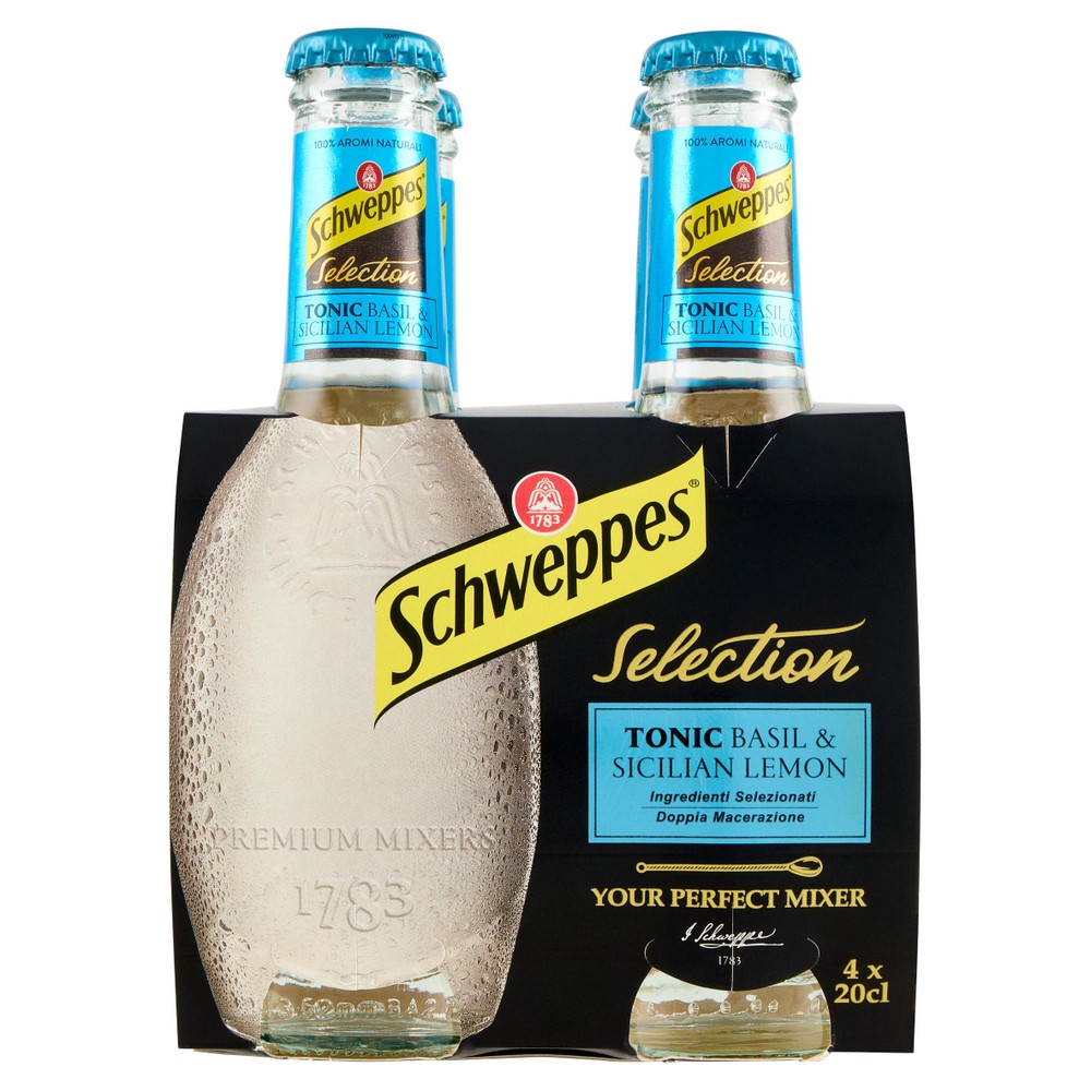 Schweppes Tonica Selection Basilico E Limoni 4x20cl - Foto 1