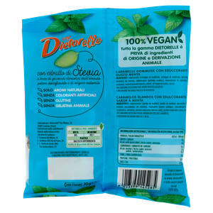 Caramelle Gommose Gusto Menta Senza Zucchero Vegan Dietorelle - Foto 3