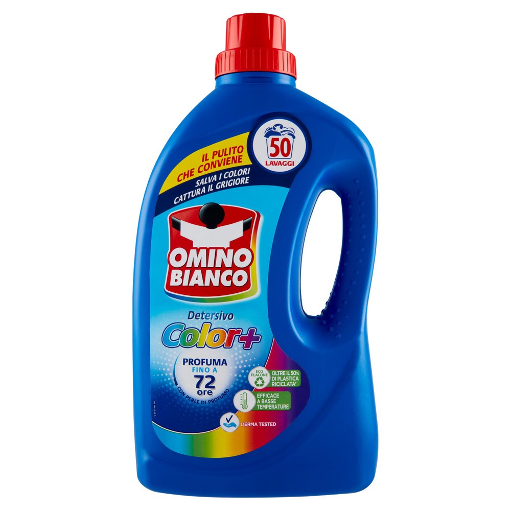 Omino Bianco Detersivo Lavatrice con Igienizzante Liquido 2000 Ml