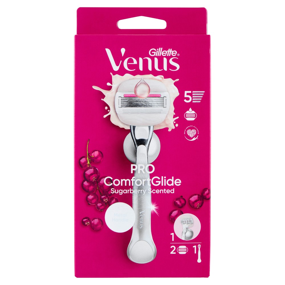 Pro Comfortglide Sugarberry Scented Rasoio Donna 1 Manico+2 Lamette - Foto 1