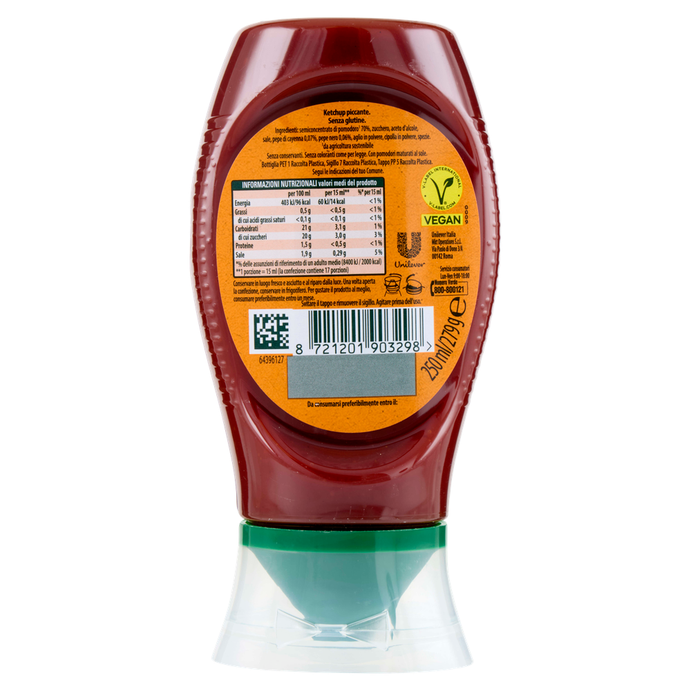 Ketchup Hot Top Down 250 Ml Calvé - Foto 3