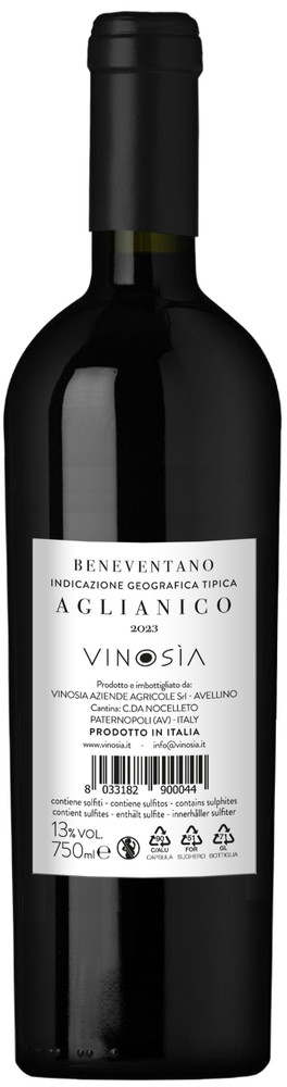 Vino Rosso Beneventano Aglianico Igt Vinosia - Foto 2