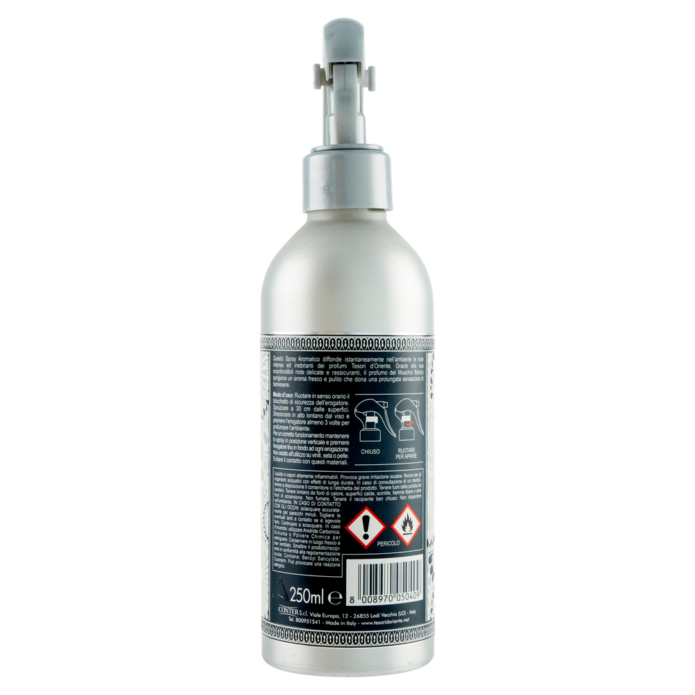 Deodorante Ambienti E Tessuti Spray Muschio Bianco Tesori D'oriente - Foto 3
