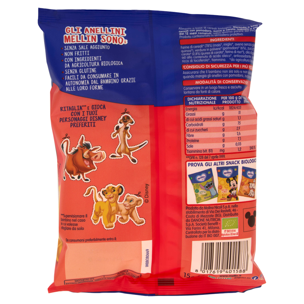 Anellini Pomodoro Zucca Carota Mellin - Foto 3