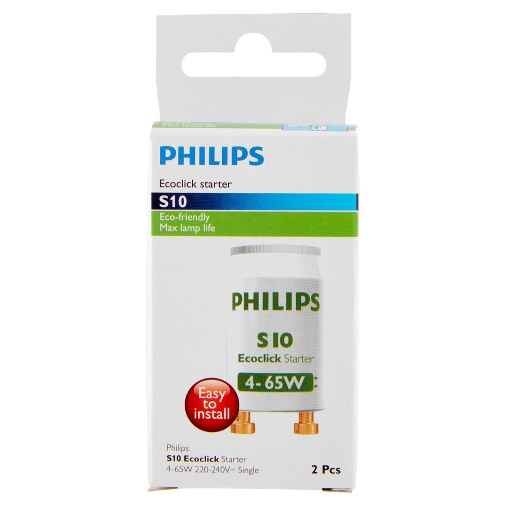 Starter S10 Per Lampade Fluorescenti 4-65 Philips - Foto 1