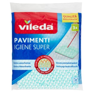 Panni Pavimenti Igiene Super Vileda, Conf. Da Pz.3 - Foto 1
