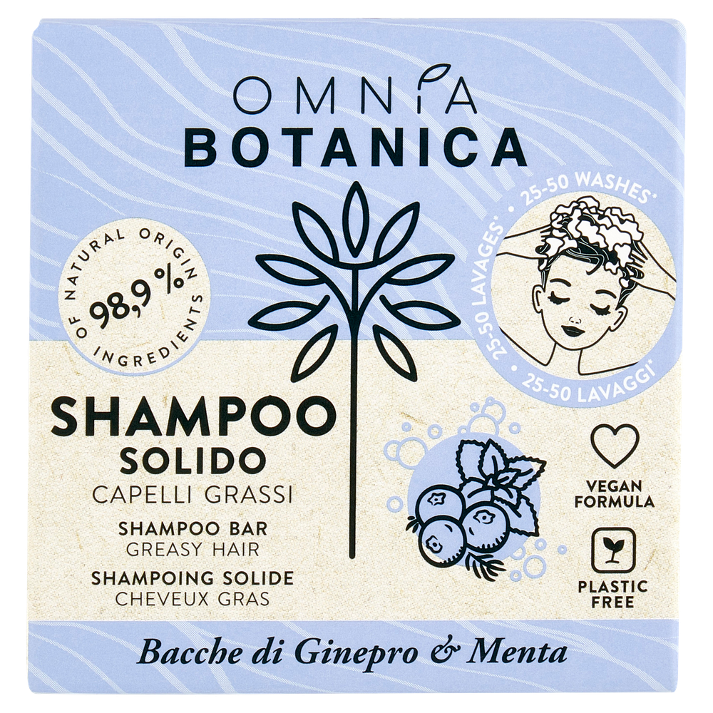 Shampoo Solido Capelli Grassi 50g Omnia Botanica - Foto 1
