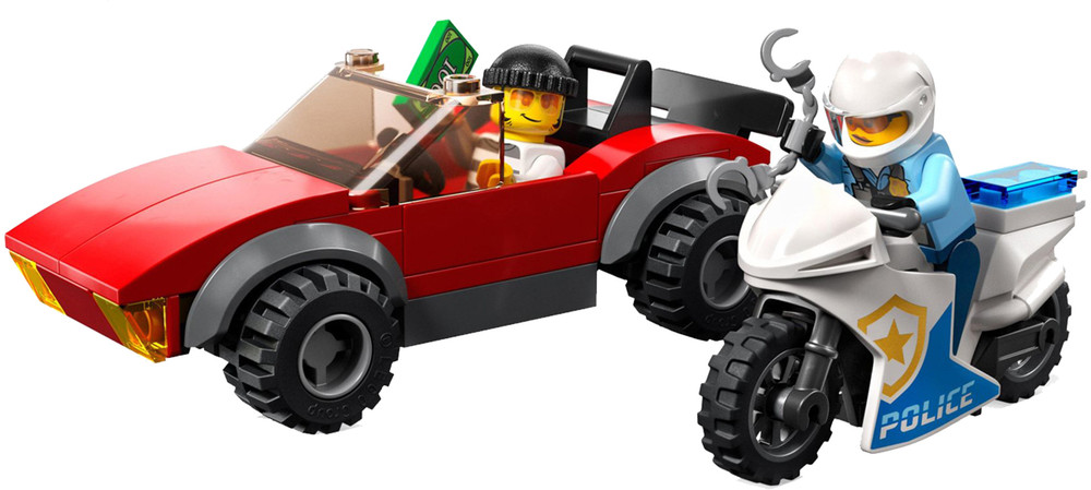 Inseguimento Sulla Moto Della Polizia Lego City +5 Anni
