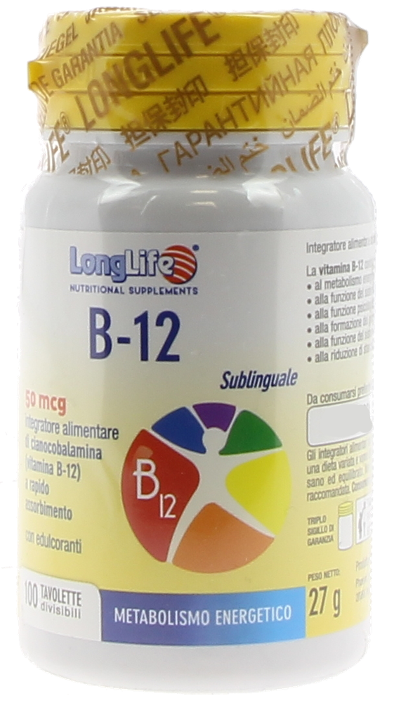 Tavolette Sublinguali Longlife Vitamina B-12