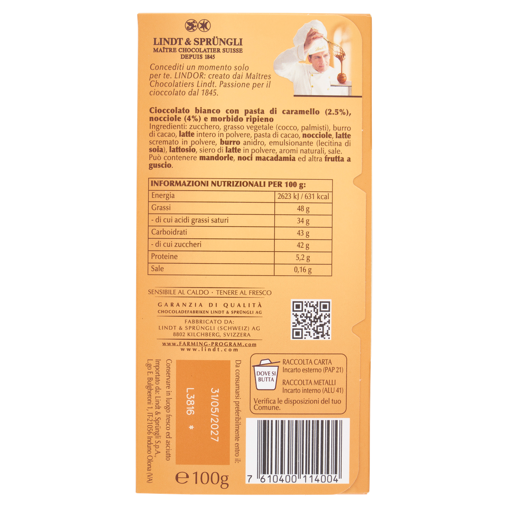 Tavoletta Lindor Golden Car&Haz Lindt - Foto 3