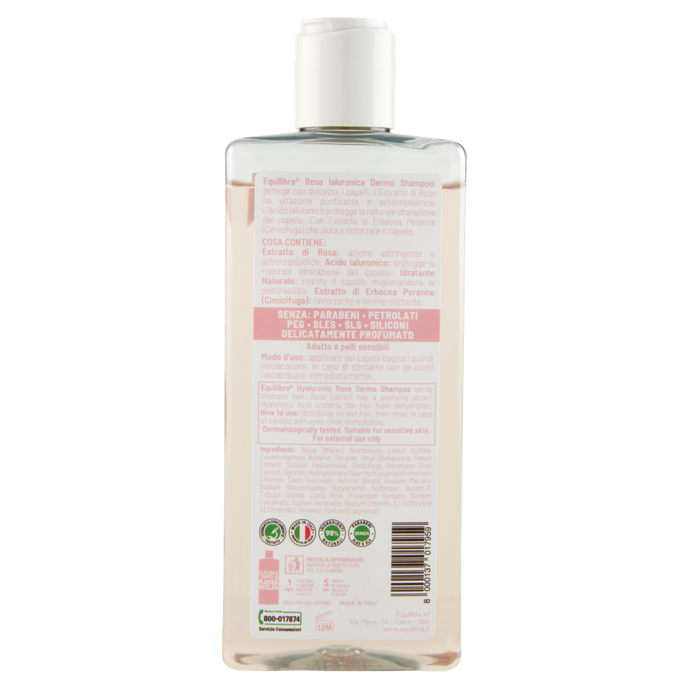 Shampoo Rosa Ialuronico Equilibra - Foto 3