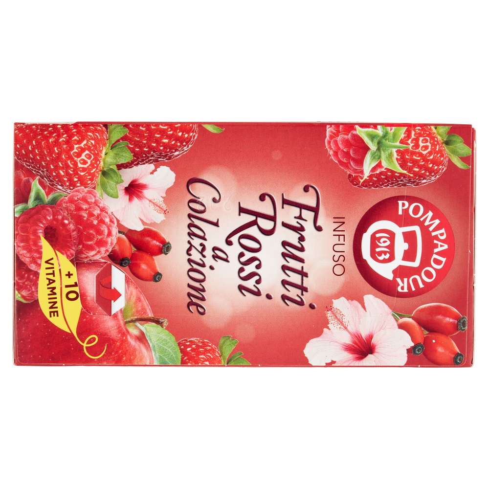 Infuso Ai Frutti Rossi Con 10 Vitamine 20x2,5g Bustine Pompadour - Foto 3