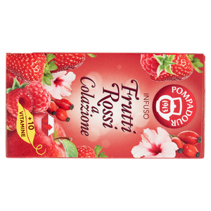 Infuso Ai Frutti Rossi Con 10 Vitamine 20x2,5g Bustine Pompadour - Foto 3