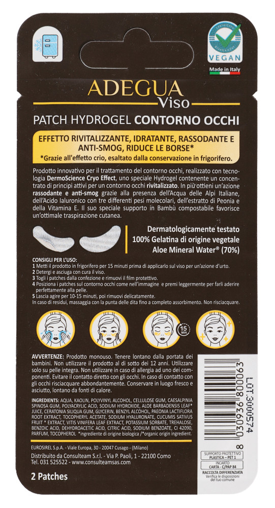 Adegua Patch Occhi Acido Ialuronico Antiage - Foto 3