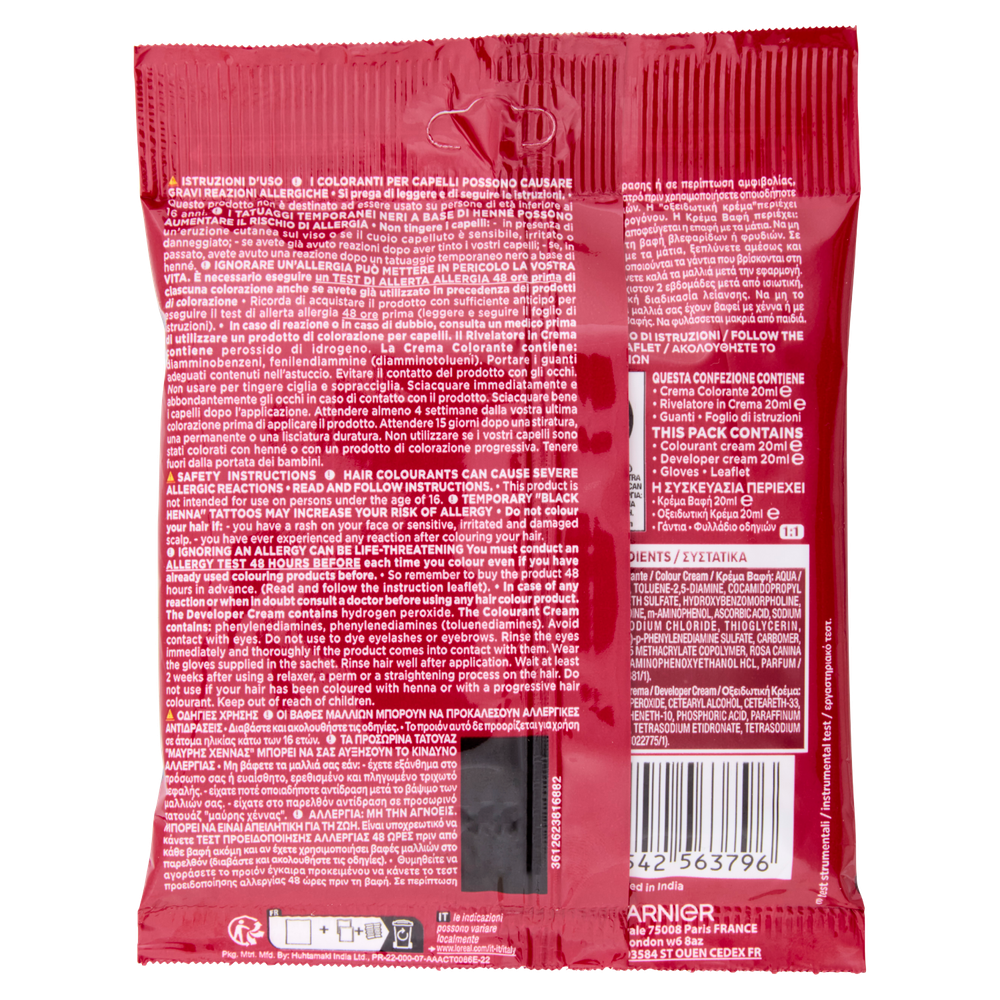 Colorazione Capelli Color Sensation Retouch Nero Garnier - Foto 3