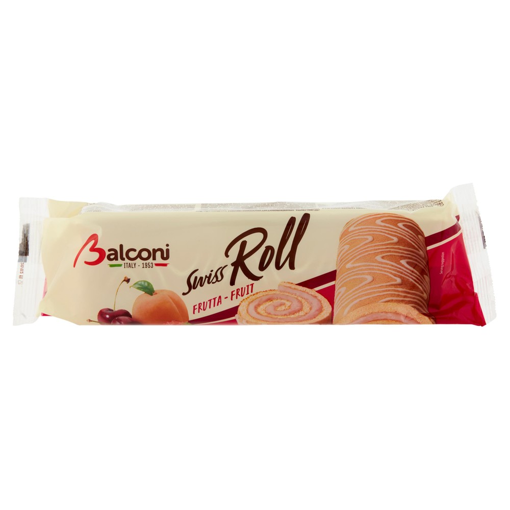 Torta Confezionata Swiss Roll Farcita Alla Frutta Balconi - Foto 1
