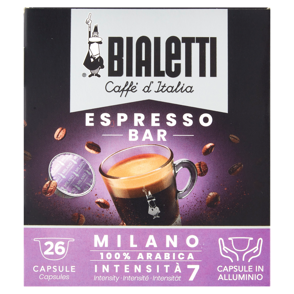 Caffè D'italia Espresso Bar Milano Capsule 26pz Bialetti - Foto 2