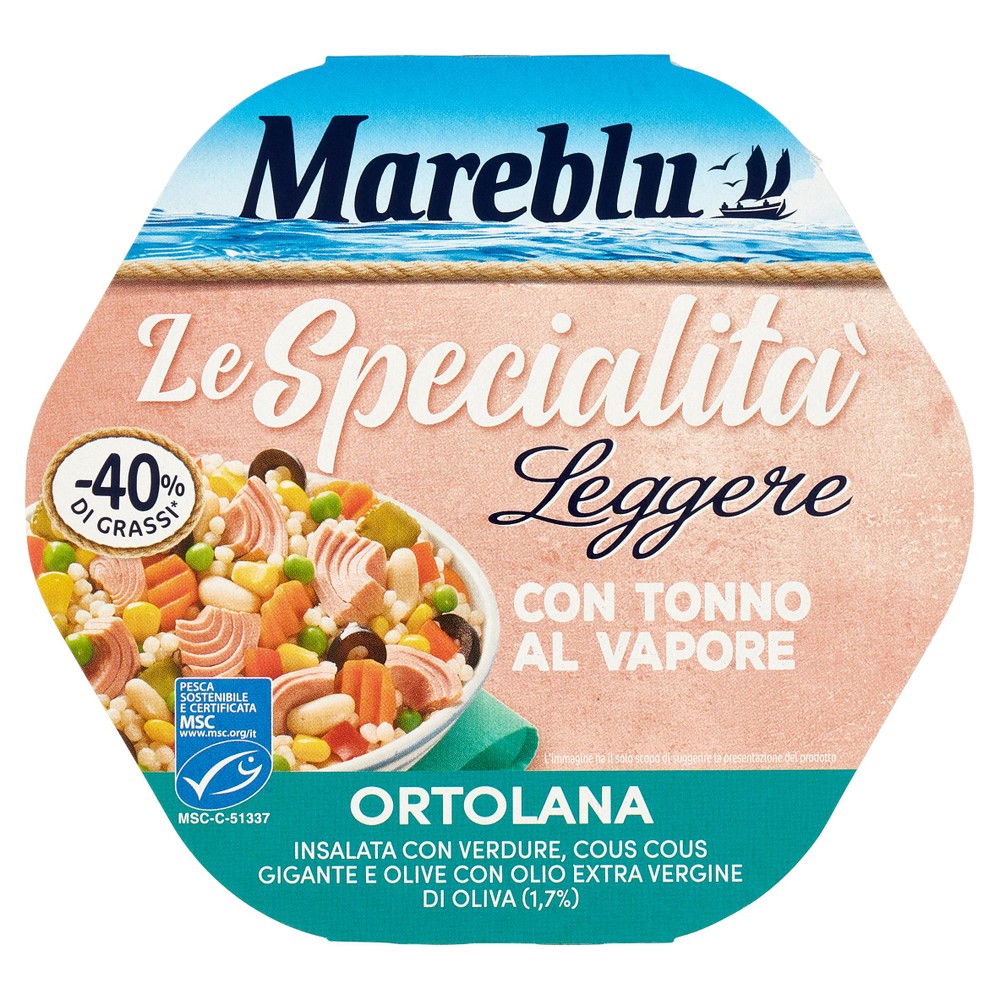 Insalata Ortolana Tonno Al Vapore Le Specialita' Leggere Mareblu - Foto 1