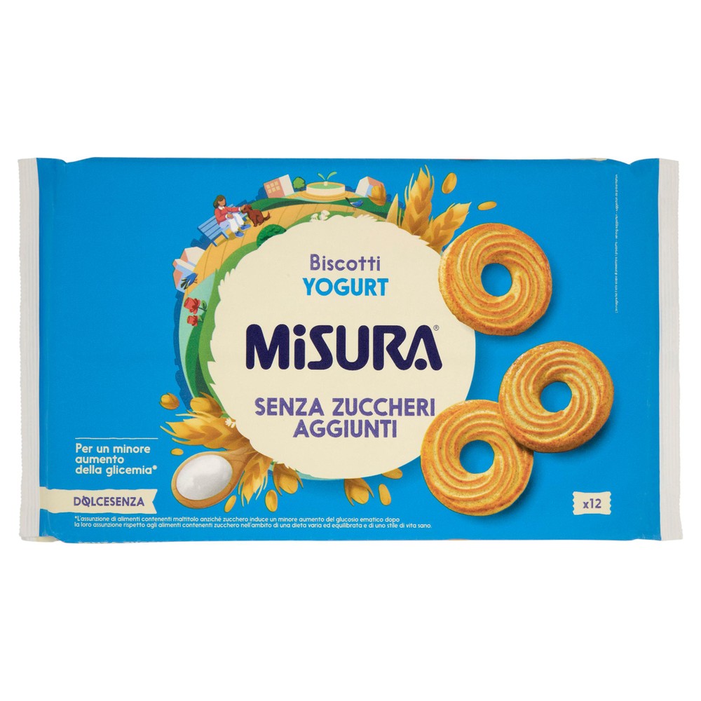 Biscotti Dolcesenza Allo Yogurt Senza Zuccheri 12x33,3g Misura - Foto 1