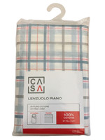 Lenzuolo Piano Stampa Check 1 Piazza Cm 150 x 290 Rosa Casa Lenzuolo Piano Stampa Check 1 Piazza Cm 150 x 290 Rosa Casa