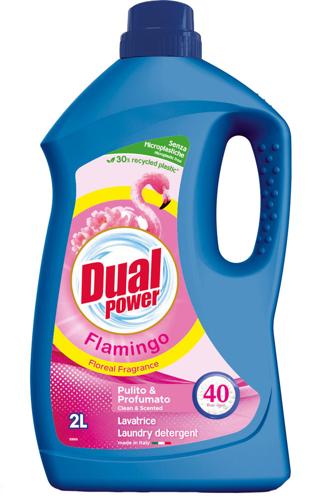 Detersivo Liquido Per Lavatrice Flamingo Dual Power 40 Lavaggi - Foto 1