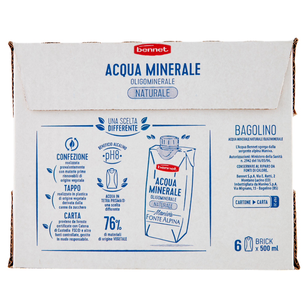 Acqua Minerale Brick Bennet Conf. Da 6 - Foto 3