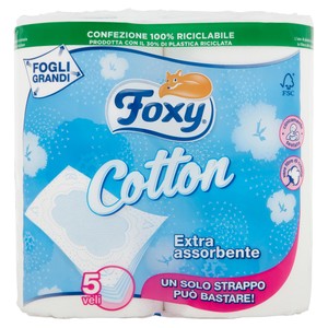 Carta Igienica 5 Veli Cotton Foxy - Foto 1