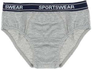 Slip Bambino 12/13 Grigio Con Elastico Parlato Delinea