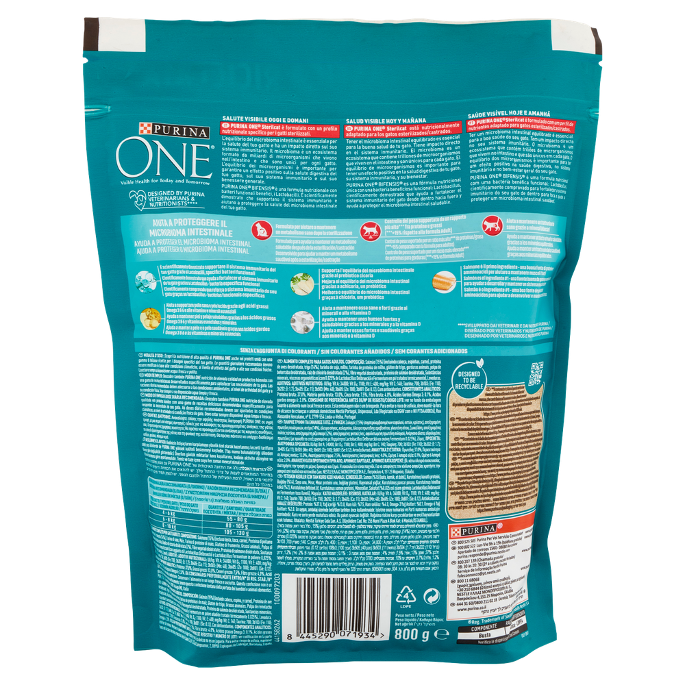 Alimento Secco Per Gatti Salmone Sterilcat Purina One - Foto 3