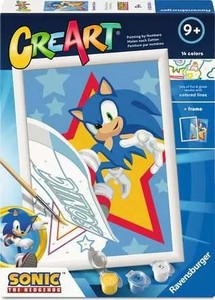 Creart, Dipingere Con I Numeri Bordi Colorati Sonic The Hedgehog Sonic - Foto 1