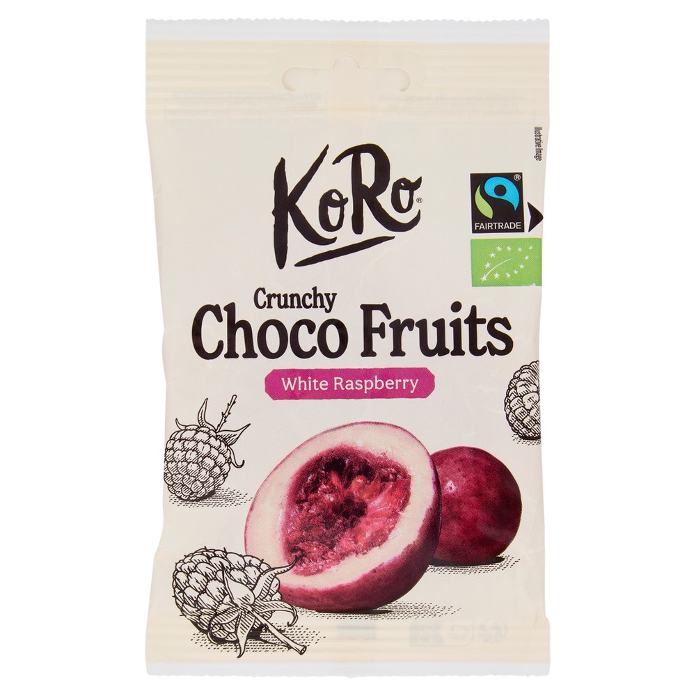 Koro Crunchy Choco Fruits White Raspberry - Foto 1