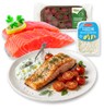 Filetto di Salmone con Pomodorini e Salsa Tzatziki