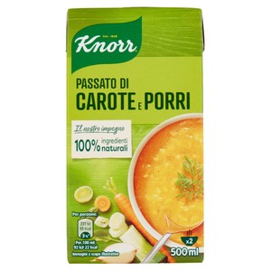 I Passati Carote E Porri Con Delizie Dell'orto Knorr