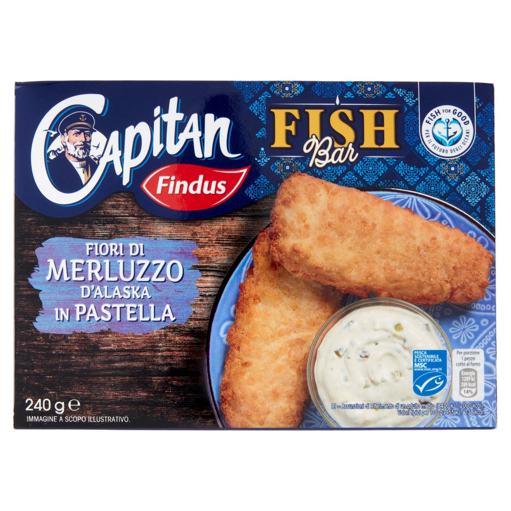 Fiori Di Merluzzo D'alaska In Pastella Capitan Findus
