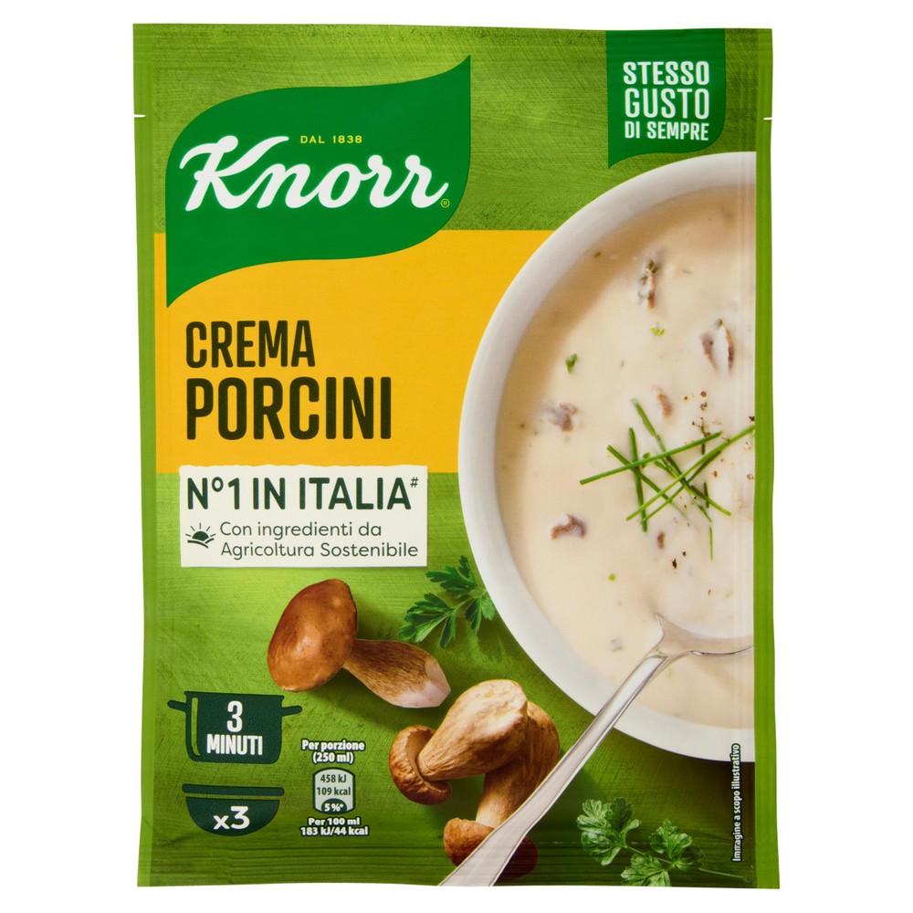 Crema Di Porcini In Busta Da Agricoltura Sostenibile Knorr - Foto 1