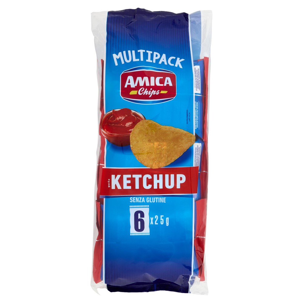 Patatine Ketchips Gusto Ketchup 6x25g Amica Chips - Foto 1
