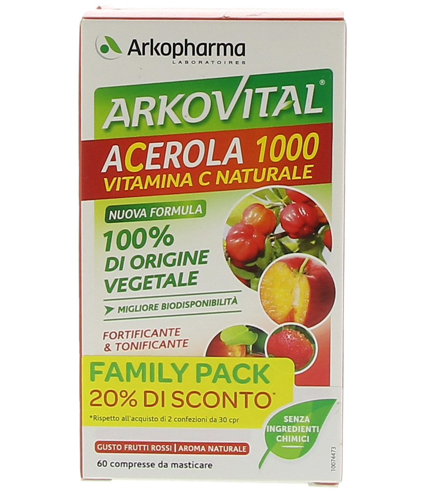 Arkopharma Acerola 1000 Vitamina C Compresse Masticabili - Foto 1