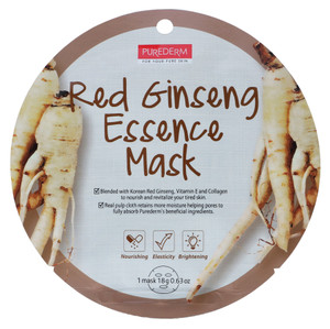 Maschera Viso All'essenza Di Ginseng Rosso Purederm - Foto 1
