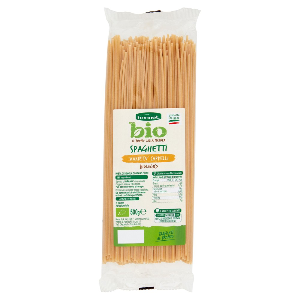 Pasta Spaghetti Varieta' Senatore Cappelli Biologici Bennet Bio - Foto 1