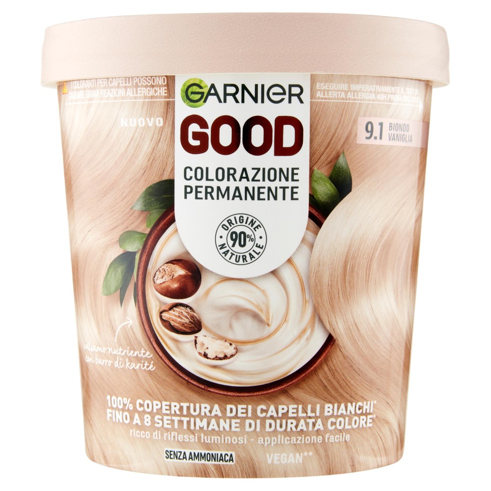 Colorazione Permanente 9.1 Biondo Vaniglia Good Garnier - Foto 1