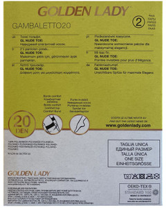 Gambaletti Donna Tg Unica Nero 20 Denari Conf Da 2 Golden Lady - Foto 2