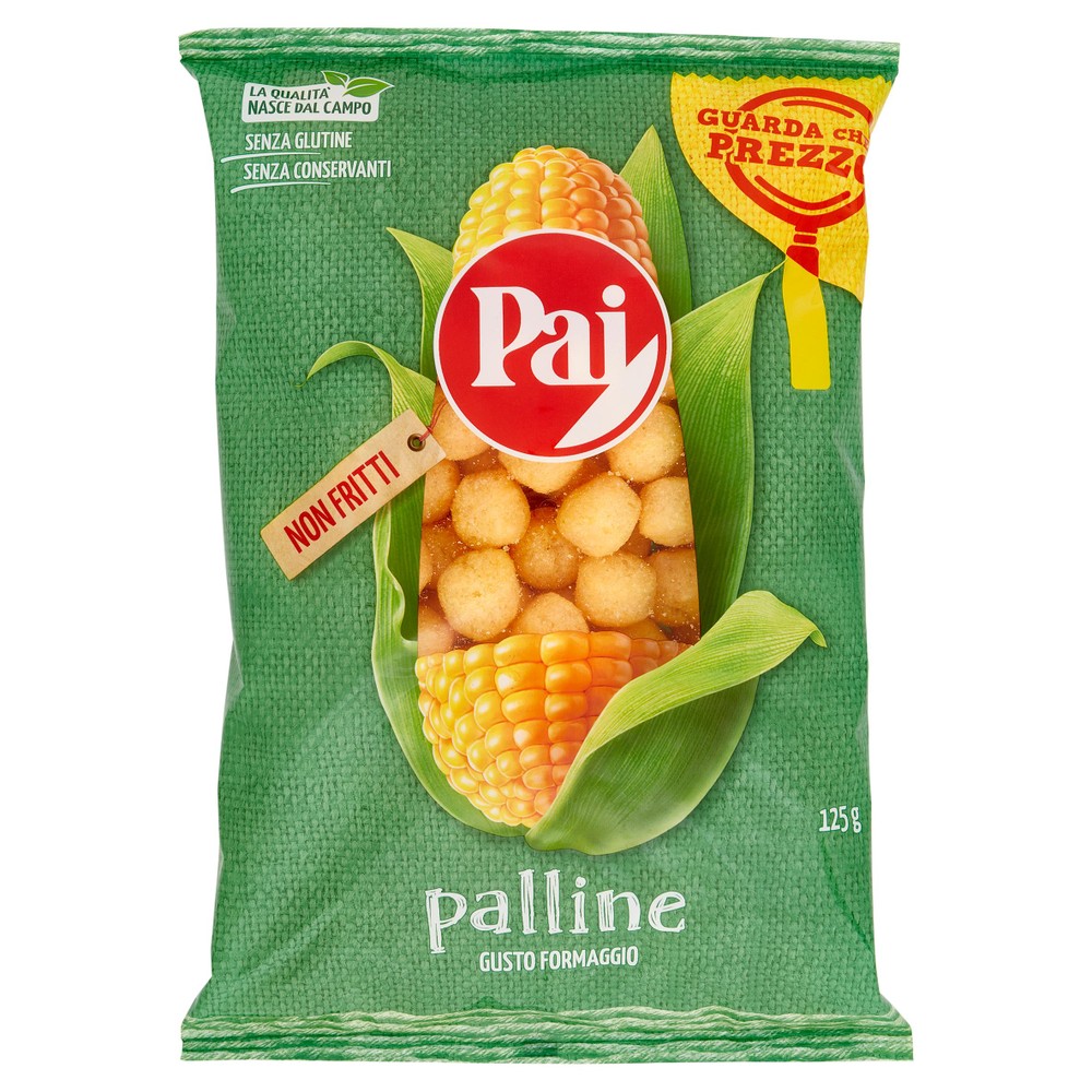 Patatine Palline Di Mais Gusto Formaggio Pai - Foto 1