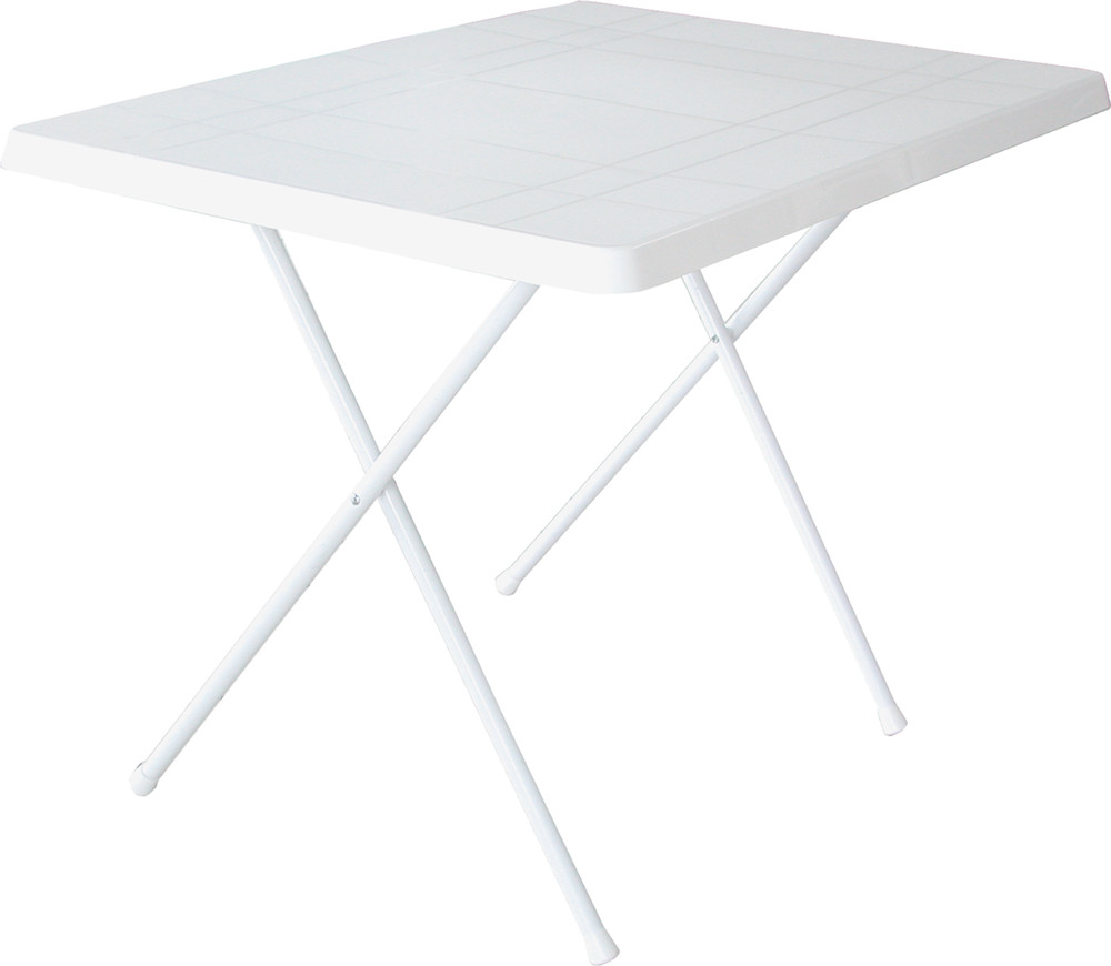 Tavolo Pieghevole Pic Nic Bianco Cm 60x80x65h Prodotto In Italia - Foto 1
