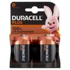 2 Pile Torcia +100% Extra Life Duracell Plus
