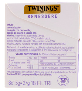 18 Filtri Tisana Benessere Coccole Della Sera Twinings - Foto 2