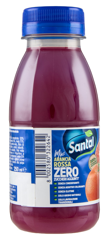 Succo Santal Zero Gusto Arancia Rossa - Foto 3